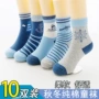 Vớ trẻ em mùa xuân và mùa thu cotton mùa đông bé trai và bé gái 1-3-5-7-9-12 tuổi bé trong ống vớ cotton dày - Vớ quần tất thú ngộ nghĩnh cho bé