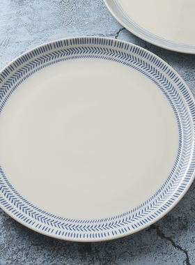 英国订单 孤品】RD蓝色故事盘子家用菜盘【高级感餐具】陶瓷碟子