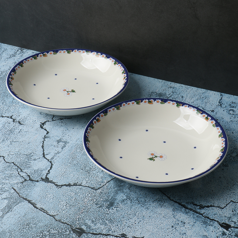 精致好看的家用陶瓷餐具菜盘子