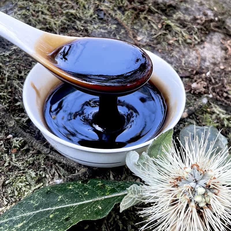 麻雀喳喳高山黑蜜云南稀有蜜种米团花蜜纯天然黑色野蜂蜜500克