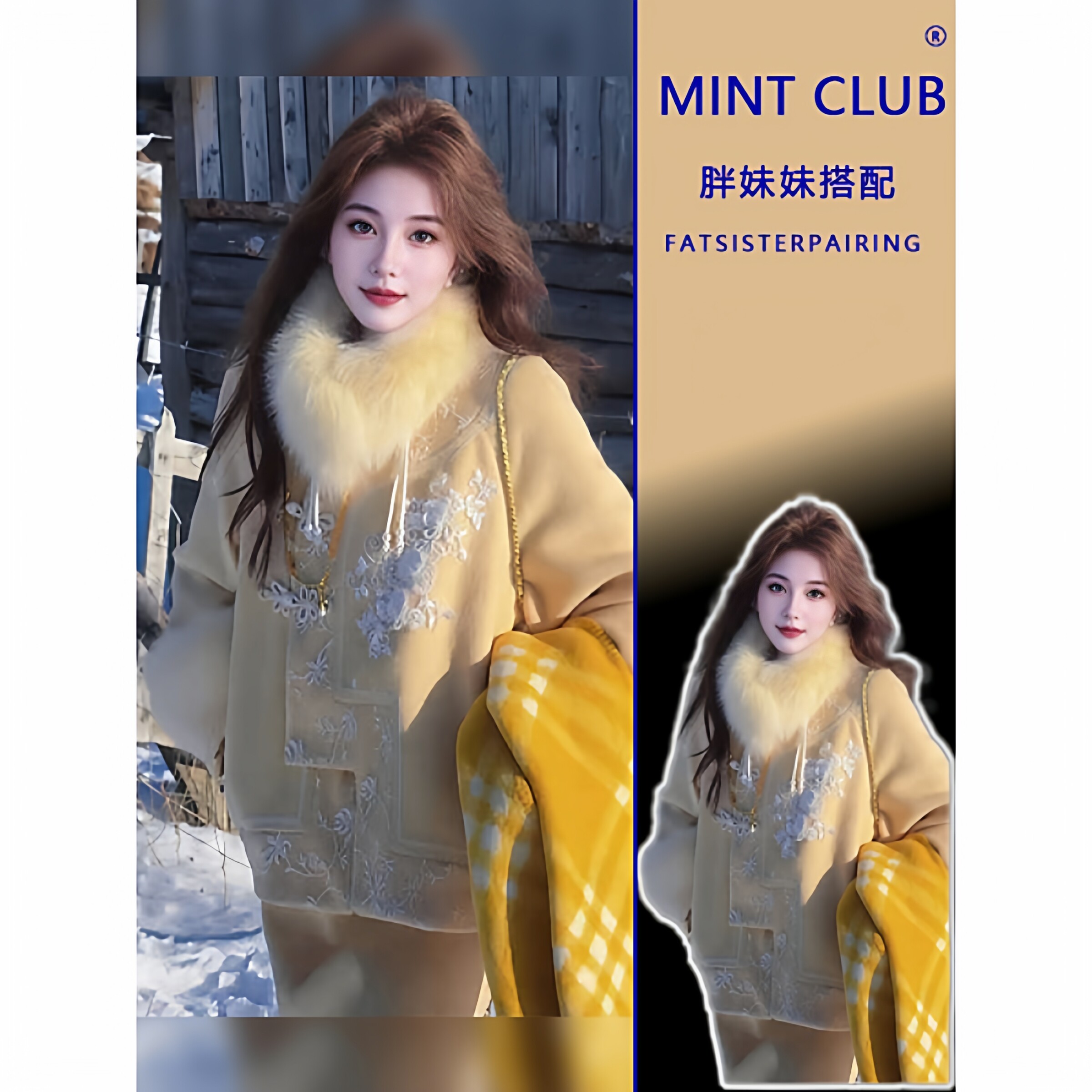 秋冬新款胖MM新中式国风盘扣刺绣显瘦长袖外套百搭鱼尾半身裙套装,女装/女士精品,时尚套装,淘宝优惠券,粉丝福利购,淘宝优惠卷