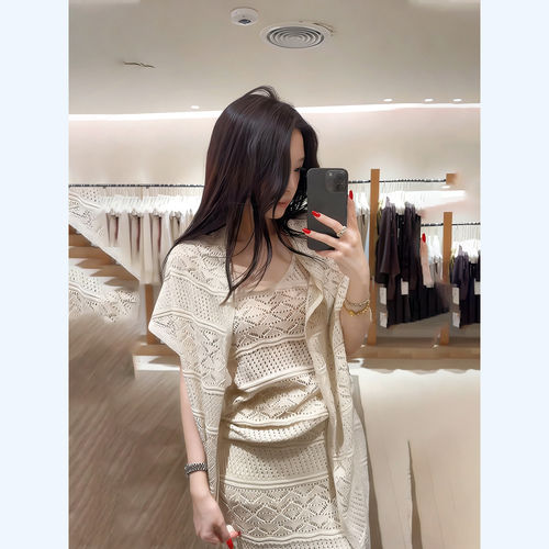 新款百搭披肩上衣半身裙三件套