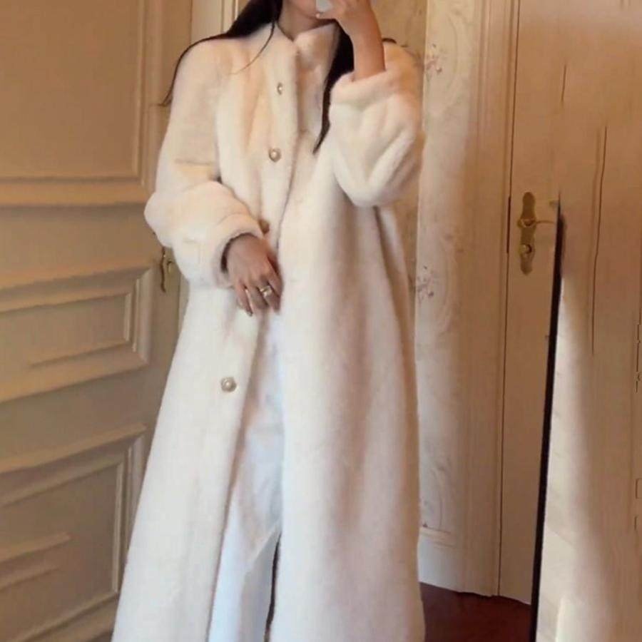 大码胖MM法式气质毛茸茸加厚保暖毛呢外套冬季新款百搭长款大衣女,女装/女士精品,毛呢外套,淘宝优惠券,粉丝福利购,淘宝优惠卷