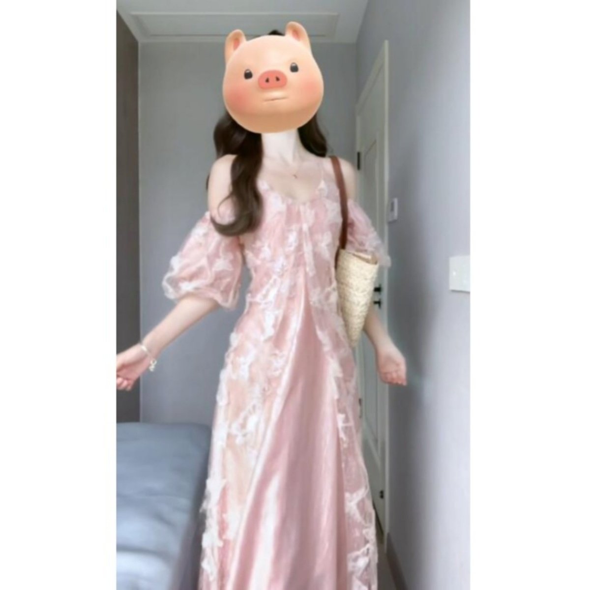 大码胖mm法式温柔风粉色吊带连衣裙高级感仙女度假气质巨好看长裙,女装/女士精品,连衣裙,淘宝优惠券,粉丝福利购,淘宝优惠卷