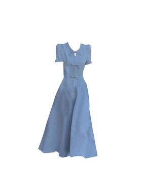 大码胖妹妹气质高级感白色连衣裙女夏季新款高端长裙收腰长款裙子