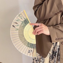 扇子古风折扇中国风新中式汉服拍照扇子高颜值舞蹈扇子古典舞学生