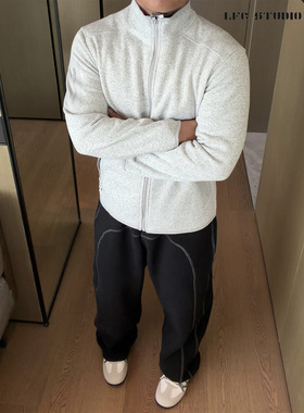 LFG covert立领户外运动休闲加厚保暖抓绒衣开衫外套 1391