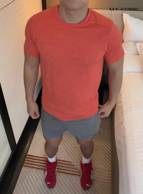 LFG 100G马拉松速干T恤26夏轻薄男户外跑步健身吸湿排汗短袖