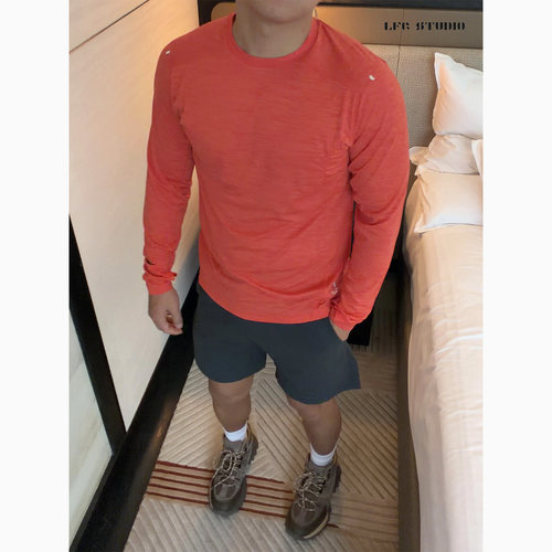 长袖T恤26春季男士户外100G