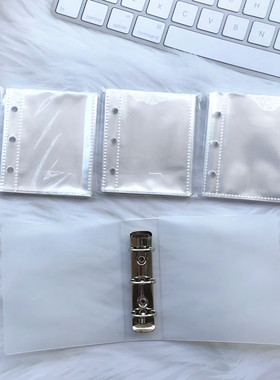 A8卡册1宫格3寸拍立得相片卡袋卡页高透加厚M5相册活页内页外壳