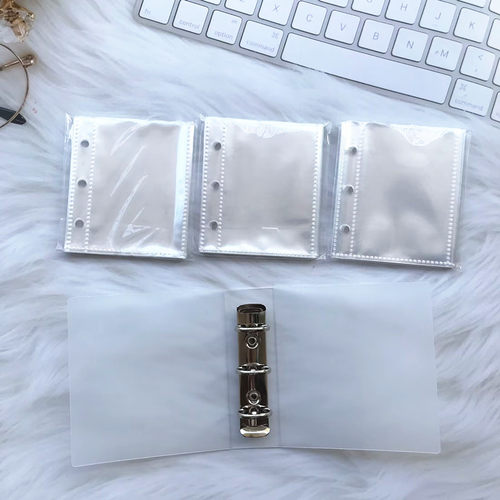 A8卡册1宫格3寸拍立得相片卡袋卡页高透加厚M5相册活页内页外壳