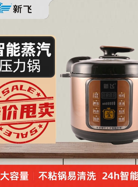 新飞电压力锅 4-6L电饭煲电高压锅家用智能多功能4-8人大容量饭煲