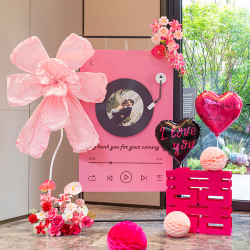 转动迎宾牌唱片机西式定制音乐