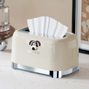 轻奢奶油风纸巾盒家用客厅桌面创意高级感网红餐巾纸抽纸盒高颜值