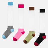 袜say 网纱袜 袜子女透气中筒袜玻璃丝袜堆堆小腿袜夏季 1双装 薄款