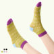 袜say 拼色网眼透气吸汗纯棉短袜 个性 小众设计女夏季 网纱镂空薄款