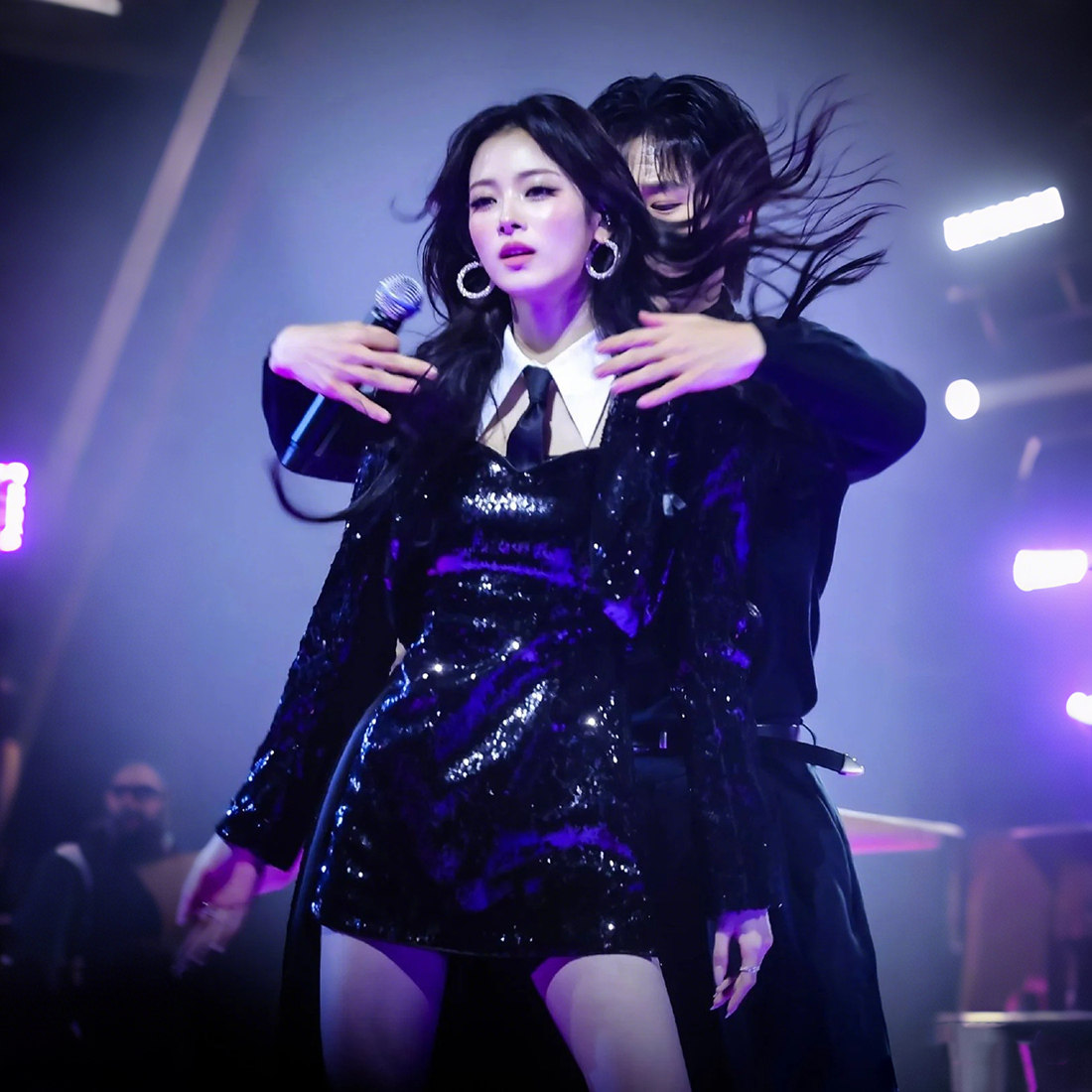 田中杏奈anna同款亮片吊带连衣裙