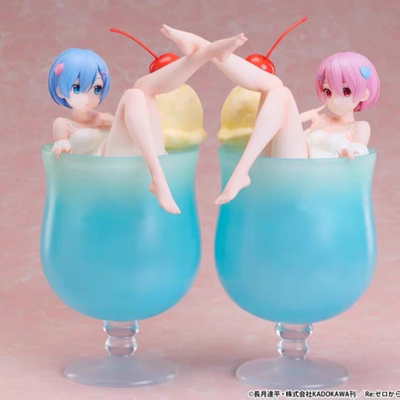 漫笙正版现货 elCOCO Re0 从零开始 雷姆 拉姆 奶油苏打手办模型