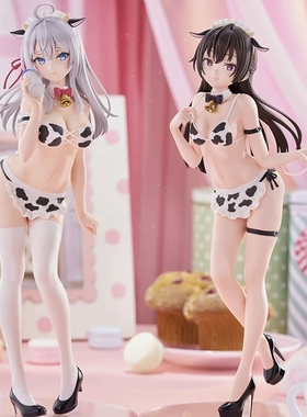 漫笙正版现货TENITOL TALL 邻桌艾莉同学 艾莉 周防有希 奶牛手办