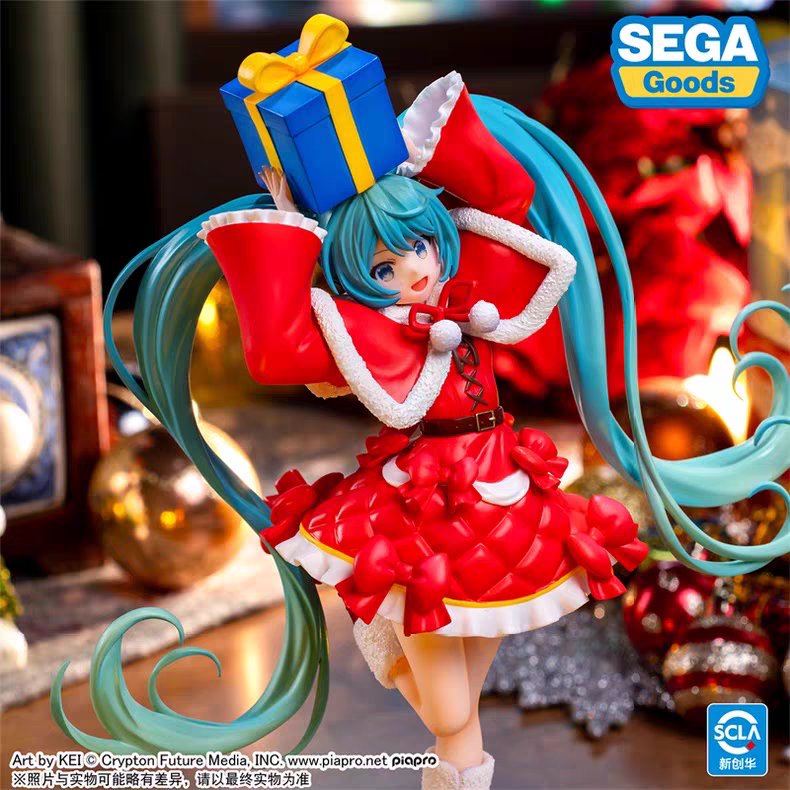 世嘉SEGA景品手办Luminasta初音未来fufu圣诞新年元旦礼物