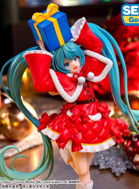 世嘉SEGA景品手办Luminasta初音未来fufu圣诞新年元旦礼物