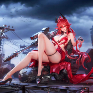 漫笙现货 正版 Hobby.sakura胜利女神 小红帽 荒诞红 1/4比例手办