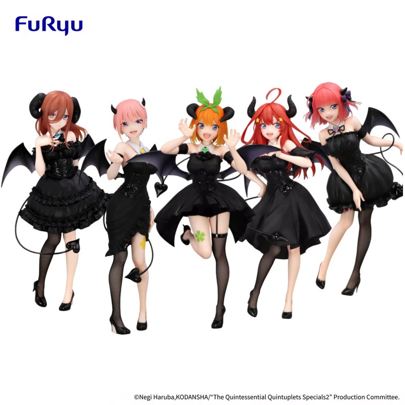 漫笙正版现货Furyu 五等分的新娘一花二乃三玖四叶五月黑天使景品