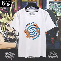 Yu-Gi-Oh Anime Game Merchandise 2D Yugi Muto Dark Magician Girl Short-Sleeve T-Shirt for Men and Women