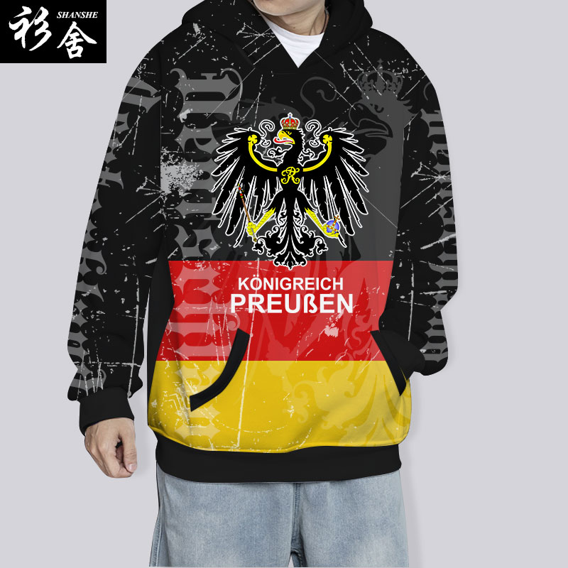 铁十字勋章罗马帝国外套连帽卫衣