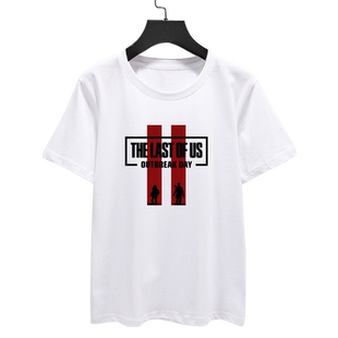最后生还者游戏美国末日2周边纯棉短袖T恤衫男女半袖宽松夏季衣服