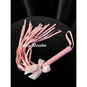 超越性感「流苏皮鞭」夫妻床上趣味惩戒M粉色不痛手拍情调道具