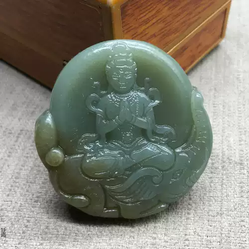 Чай Тегуаньинь из нефрита, подвеска подходит для мужчин и женщин