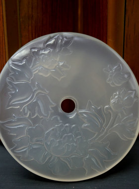 天然玉石a货花开富贵吊坠项链