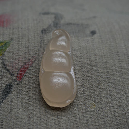 阿富汗玉藕粉玉四季豆吊坠汉服
