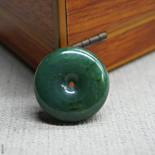 天然玉石和田玉碧玉平安扣吊坠挂件苹果绿玉吊坠女款配饰玉坠