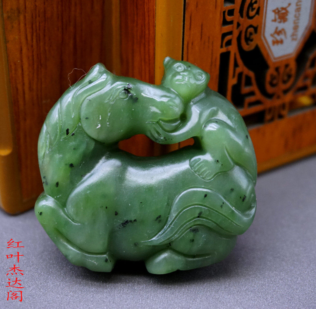 碧玉马上封侯吊坠把件腰佩和田玉生肖马猴马上发财玉佩毛衣链配饰