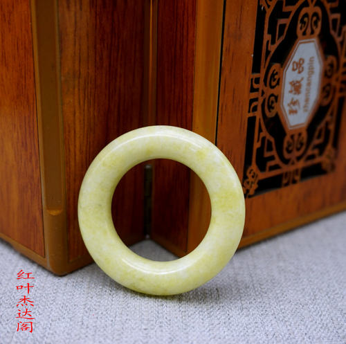 新品蓝田玉玉环环袈裟玉佩手工