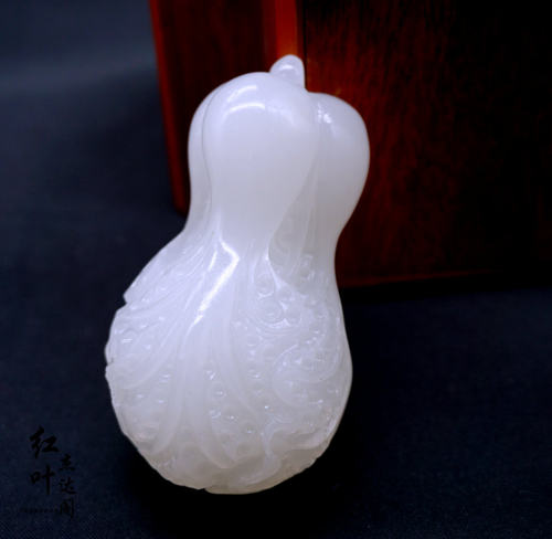 天然玉石玉白菜百财玉石手把件白玉阿富汗玉百财把玩男士女士摆件