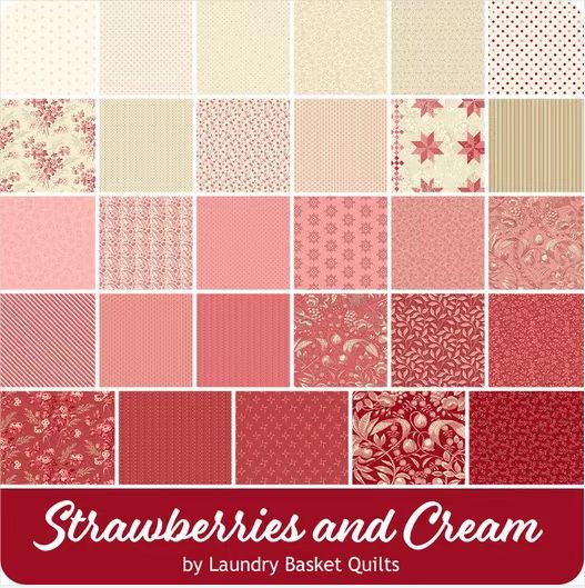 美国进口印花布组-Strawberries and Cream