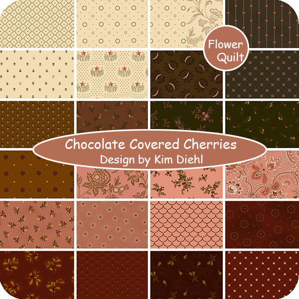 美国进口印花布-Chocolate Covered Cherries  Kim设计