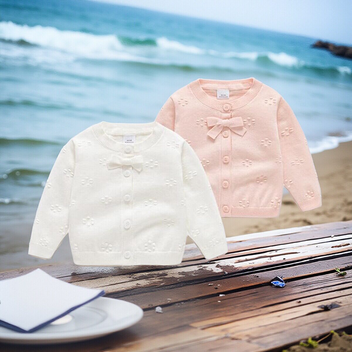 女童外套儿童针织开衫2024新款春装大童薄款毛衣女孩洋气上衣童装