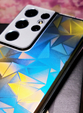 适用于三星S24+/S24透明极薄纹路背膜S23Plus/S23背贴Note20Ultra贴纸防指纹磨砂雾面后背保护贴膜