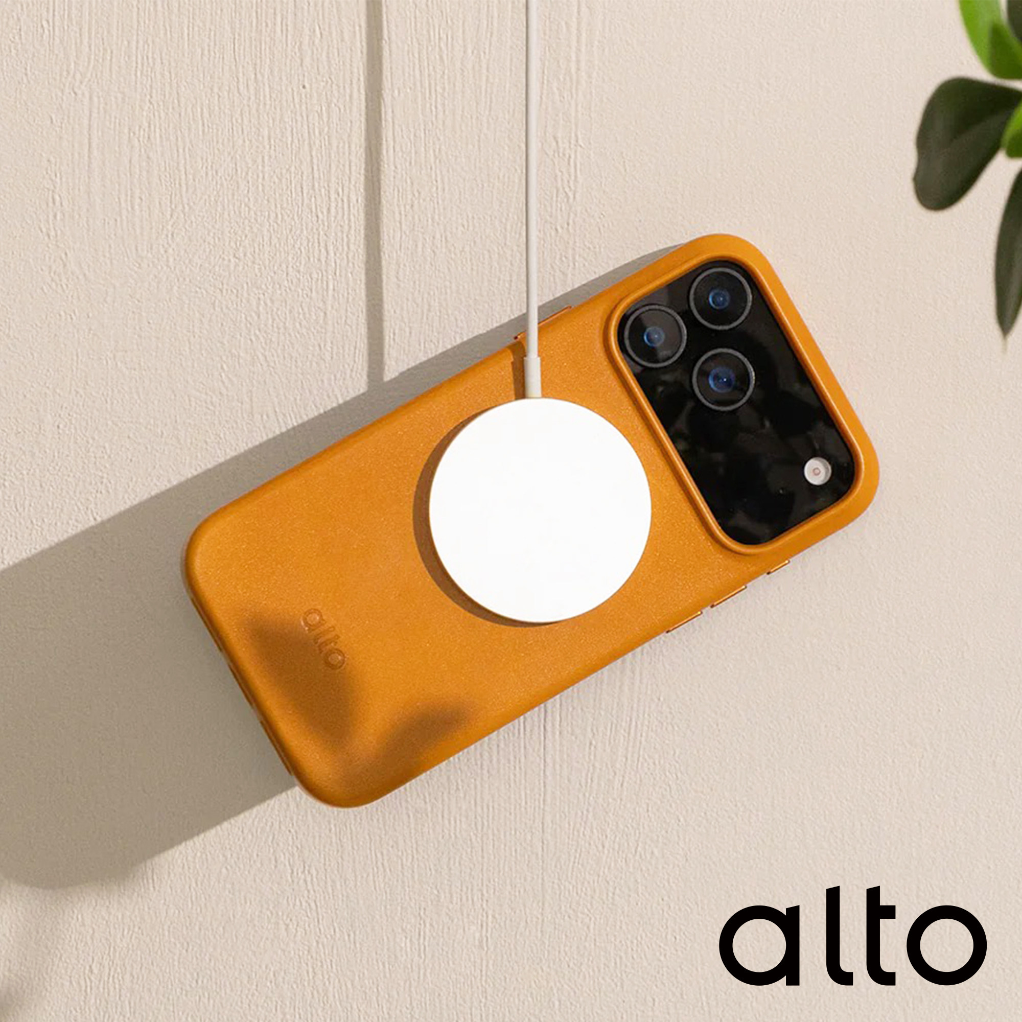 台湾Alto适用于iPhone17ProMax皮革Clop磁吸Magsafe军规防摔高级真皮轻奢复古镜头支架手机保护壳套相机按键