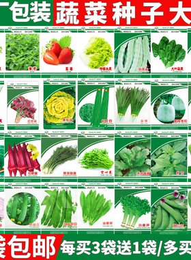 蔬菜种子小葱籽大全菜种子生菜菜籽青菜阳台盆栽菠菜韭菜香菜四季
