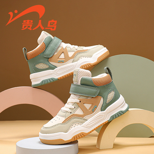 贵人鸟儿童鞋2026春季新款透气晋江女孩学生运动鞋户外男孩板鞋