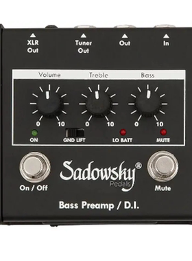 日本直邮 Sadowsky SAC PED SBP 1 V2 吉他前置放大器