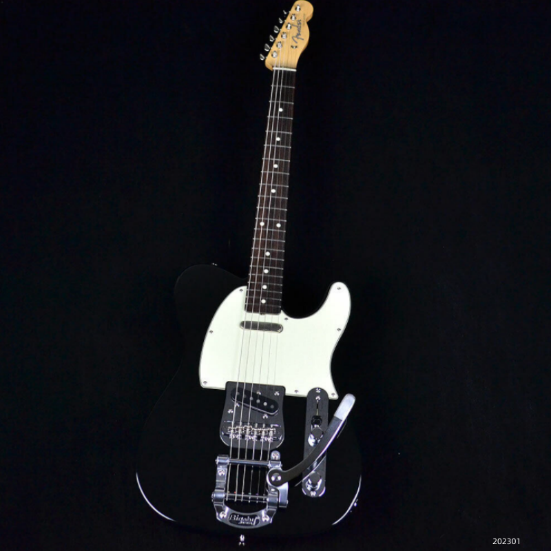 Fender日本制造限量传统60年代Telecaster Bigsby RWBLKJP-22吉他