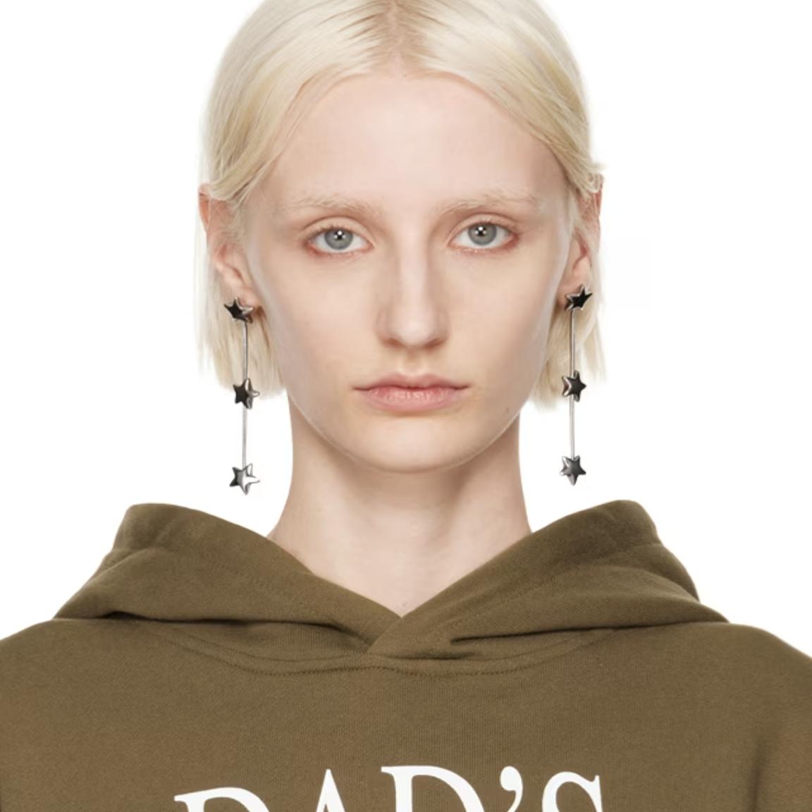 y2k耳钉流苏日韩女五角星