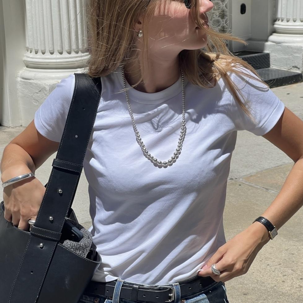 圆珠男女街头百搭长项链clane