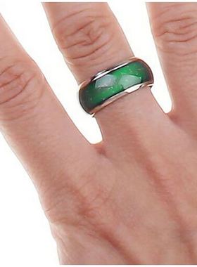 七彩变色日韩风未镶嵌戒指现货